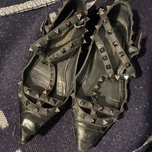 Vintage Eel Valentino Rockstud flats